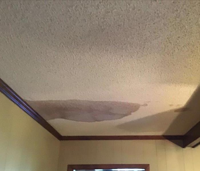 discolored ceiling